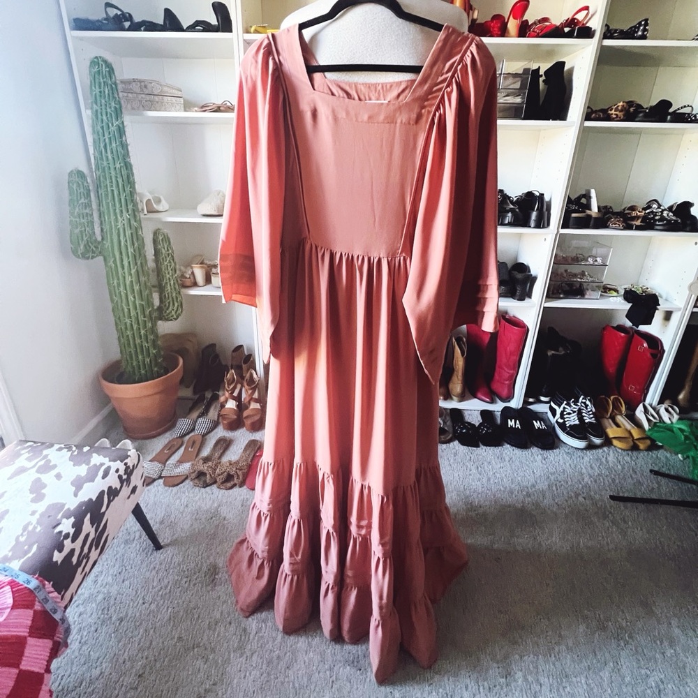 Bell Sleeve Maxi Dress
